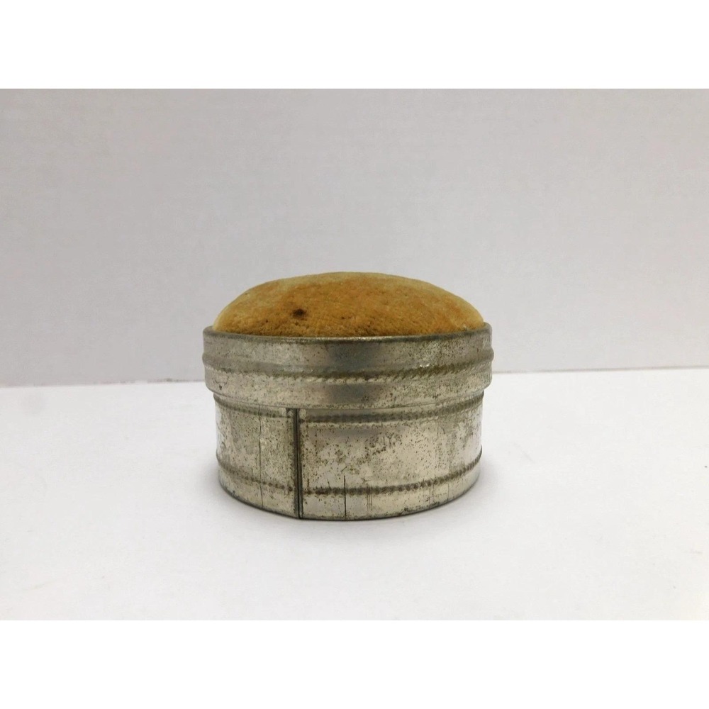 Vintage Occupied Japan Velvet Pin Cushion Mirror Trinket Box DW763